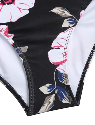 ZAFUL 2025 Swim Suits for Women Tankini Tummy Control Swimsuits Bathing Suit Two Piece Swimsuit Split Neck Bathing Suits - Thumbnail 5