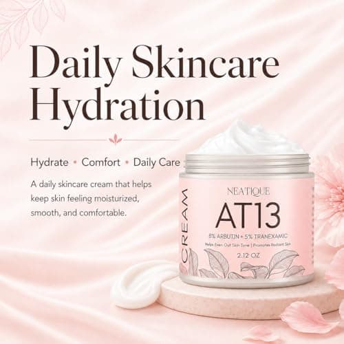 Neatique Arbutin 8% + Tranexamic Acid 5% Face Cream, Dark Spot Corrector with Niacinamide & Glutathione, Lightweight Moisturizer for Uneven Tone & Post-Blemish Marks, 2 fl oz/60 ml - Thumbnail 4