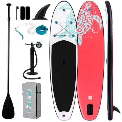 FunWater Inflatable Stand Up Paddle Board with Premium SUP Paddleboard Accessories, Anti-Slip EVA Deck, Paddle Boards for Adults & Youth of All Skill Levels