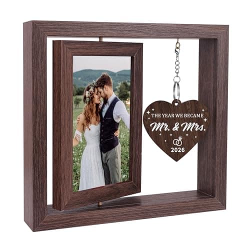 Boiveco Wedding Gifts for Couples 2026, Mr and Mrs Gift Picture Frame 4x6, Bridal Shower Gift for Bride Wedding Ideas for Newlyweds Just Married Wedding Presents for Newly Wed Couple - Image 1