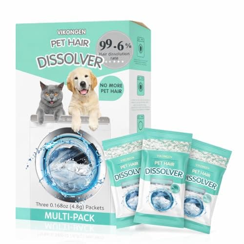 Upgarded Pet Hair Dissolver Pro Washing Machine Cleaner Powder, Deep Cleaning Pet Bedding, Deep Cleaning Washing Machine, 3 Sachets, 405g, Dog Cat Hair | Stain | Odors Remover for Laundry, No More Fur - Image 1