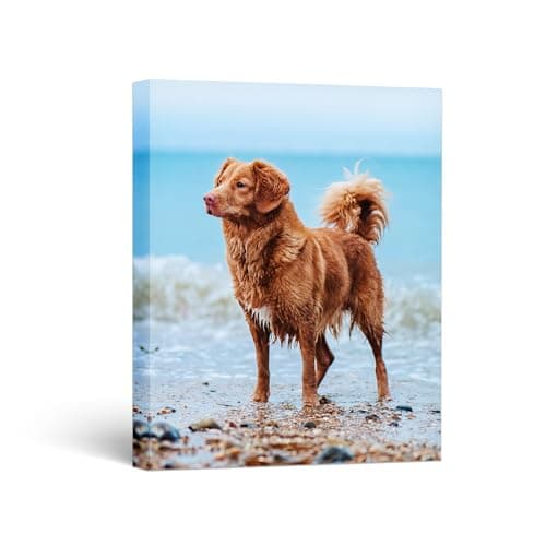 WEGA Custom Canvas Prints with Your Photos (8 X 10 Framed) Personalized Canvas Wall Art, Custom Photo Prints for Bedroom Living Room Office Decor, Personalized Picture Gift for Family Wedding Pet - Image 1