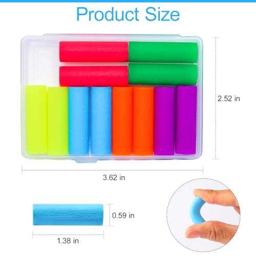 Maoerdental 12PCS Aligner Chew, Aligner Trays Chompers for Invisalign, Orthodontic Chompers Retainer Trays Seaters with Travel Carrying Case (Blue) - Thumbnail 2