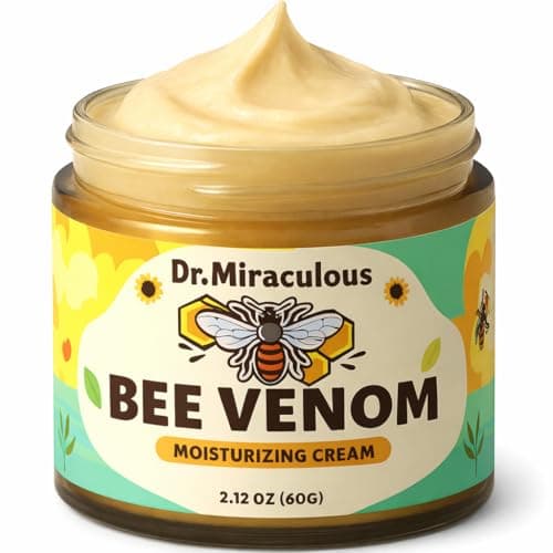 Dr. Miraculous Bee Venom Cream with Propolis & Peptides, Hydrating & Firming Skin Moisturizer, for Smoother, Healthier-Looking Skin, 2.12 fl oz - Image 1