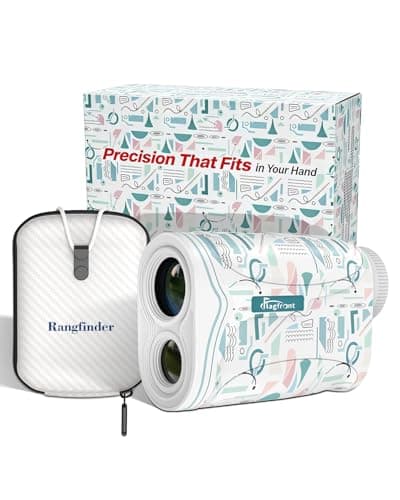 Flagfront Range Finder Golf Rangefinder with Slope, 1200 Yards Golf Range Finder, 6X Magnification, Flag Locking Vibration, Must Accessories for Golfer