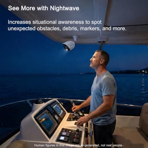 YEOIZO Marine Analog Camera, Full Color Night Vision Security Camera for Yacht, Ultra-Low Light Night Sailing Camera for Boat, Digital HDMI 1080p - Replace Thermal Camera - Thumbnail 6