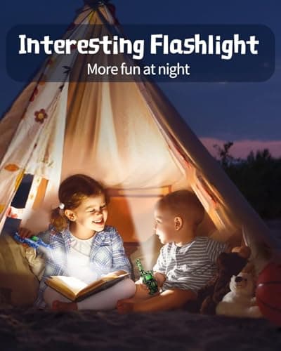 FAYOGOO 2 Pack Walkie Talkies for Kids Long Range 4 Miles,Kids Walkie Talkies with Flashlight, Christmas Birthday Toys Gifts Ideas Present for 3-12 Year Old Boys Girls (Green) - Thumbnail 5