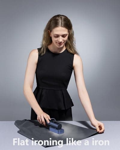 G5 Pro Smart Handheld Steamer for Clothes – Global Voltage Adaptation（100-240V）1200W Palm-Sized & Lightweight (1lb), Dual Steam Modes, Easy Wrinkle Remover, Auto Shut-Off for Travel & Home(BLUE) - Thumbnail 5