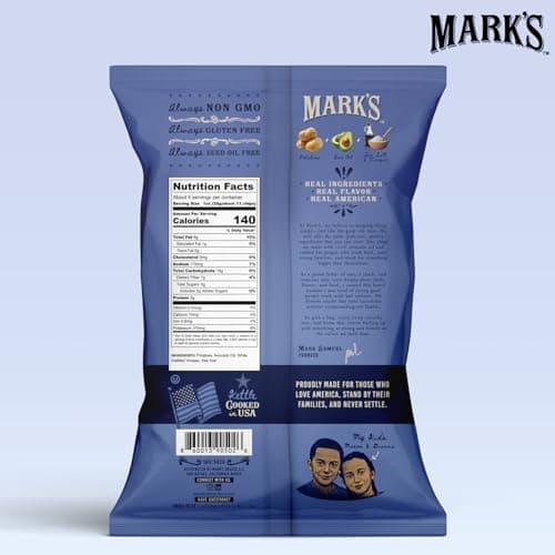 MARK’S Kettle Cooked Avocado Oil Potato Chips, Sea Salt & Vinegar – Gluten Free and Seed Oil Free | Sea Salt and Vinegar, 5 oz (Pack of 3) | Non-GMO, Chips for Clean & Healthy Snacking - Thumbnail 2