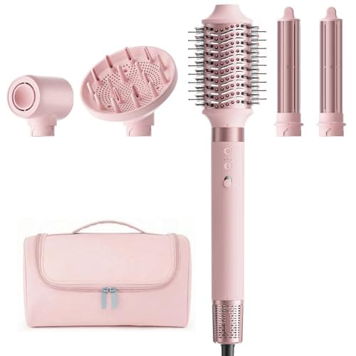 5 in 1 High-Speed Hot Air Styler - Professional Frizz-Free Hair Dryer Brush, Fast Drying Hair Dryer with Diffuser, No Heat Damage Air Styler Wrap - Curl, Volumize - Image 1
