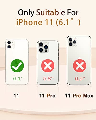 Sholbrak [3 in 1 Designed for iPhone 11 Case Cute White Flower Pattern Shockproof Protective for Women Girls Boy Phone Case Cover 6.1" Screen Protector + Camera Lens Protector【6.6ft Drop Protection】 - Thumbnail 2