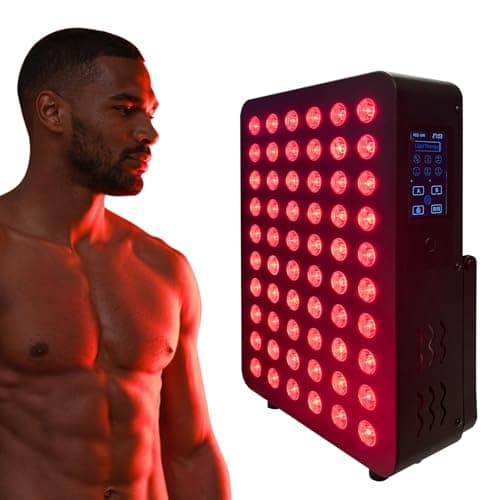 SUBRUN Red Light Therapy for Body and Face, Red Light Therapy Panel Dual Chip LED with 660nm 850nm Near-Infrared, High Power Full Body for Muscle Recovery, Joint Pain Relief, Skin Rejuvenation at Home