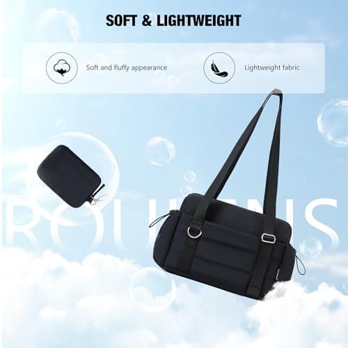 ROULENS Small Gym Bag for Women 2 Set Mini Gym Duffle Bag with Wet Compartment and Coin Wallet, Gym Tote Bag for Workout/Sport/Travel - Thumbnail 6