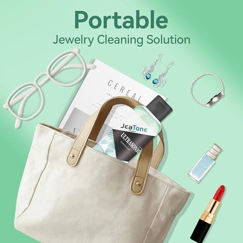 Ultrasonic Jewelry Cleaner Solution for Ultrasonic Cleaner Machine, Professional Cleaning of Jewelry, Diamonds, Gold, Silver, Remove Odors, Discoloration & Stains, Mint Scent, Green, 4oz - Thumbnail 6