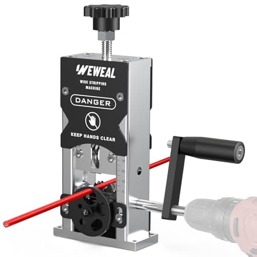 WEWEAL Wire Stripping Machine, Cable Stripper Tool 0.06"-1.18", Hand Crank & Drill Powered, Scrap Copper Wire Stripper, Portable Heavy Duty Wire Stripper for Recycling - Image 1