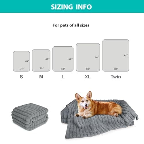 ZAKAPAWS Waterproof Pet Blanket for Large Dogs & Cats - Reversible Calming Plush, Washable Furniture Cover for Couch, Bed, Car Seat, Blocks Leaks, Stains & Pet Fur (Grey, 30"x40") - Thumbnail 6