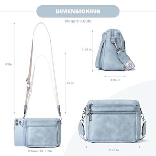 ATERITSSI Crossbody Purses for Women Trendy,Vegan Leather Crossbody Bags,Cell Phone Camera Shoulder Handbags with Card Slots - Thumbnail 4