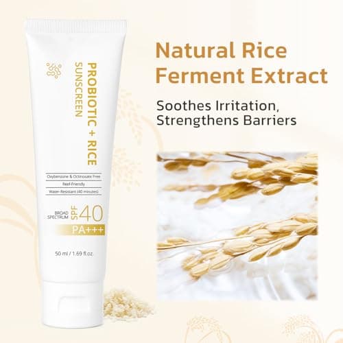FIUMOT Gentle SPF 40 Daily Face Sunscreen, Broad Spectrum UVA/UVB Protection, Hydrating Facial & Body Sunscreen with Fermented Rice Water & Prebiotics, Non-Greasy for All Skin Types - Thumbnail 3