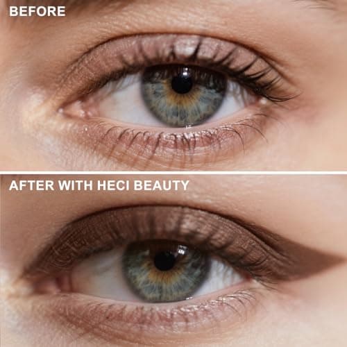 HECI BEAUTY Sharpenable Gel Eyeliner Pencil, Multi-Use Longwear Eyeliner Pencil, Ultra-Smooth Tip Eye Makeup with Up to 24HR Wear, Waterproof & Smudge-Proof - Brown - Thumbnail 5