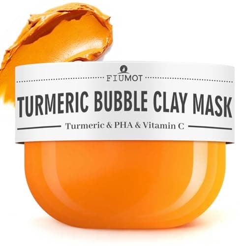 FIUMOT Turmeric Vitamin C Bubble Clay Mask, Hydrating and Deep Cleansing Pore Face Mask with PHA, Pore Cleansing and Oil Balancing Skincare 3.53oz - Image 1