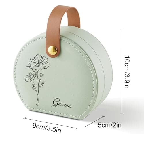 NYLGOXITK Personalized jewelry box with customized name and birth flower shape Designed specifically for women/girls/bridesmaids, suitable as a gift. - Thumbnail 4