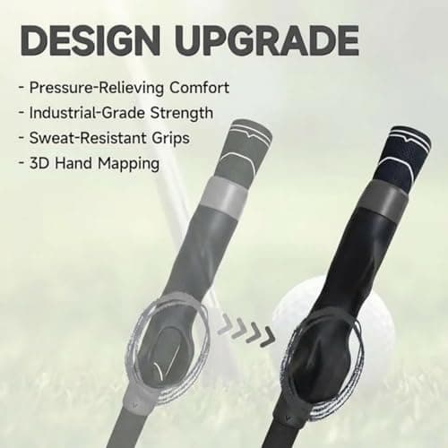 Golf Grip Trainer,Golf Club Grip Right Hand Trainer swing training for Improved Hand Positioning Improve Swing Consistency (Black) - Thumbnail 5