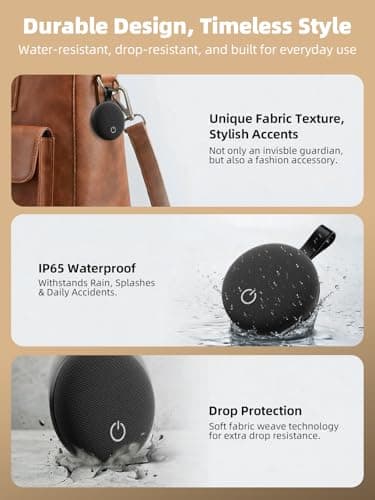 Xiauma Air Tracker Smart Tags iOS & Android, Bluetooth Key Finder Locator with Sound, IP65 Waterproof Tracking Device, Replaceable Battery Item Finder for Luggage, Keys, Wallets, Pets, Backpack - Thumbnail 5