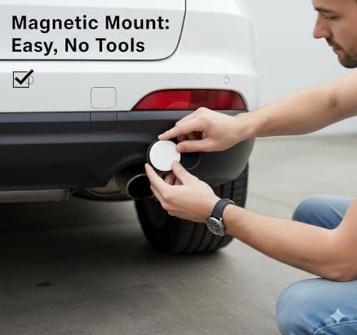 No Subscription Real-Time Vehicle Tracker with Magnetic Mount, Compatible with Apple Find My (iOS Only) No Monthly Fee Required - Thumbnail 4