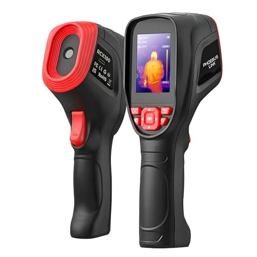 phonebus Link RCX100 Handheld Thermal Imaging Camera, 320x240 TISR Enhanced (160x120 IR), 2.8" 500-Nit Screen Infrared Imager, -4°F to 1022°F, 25Hz, Pro Tool for Home Inspection, HVAC, Electrical - Image 1
