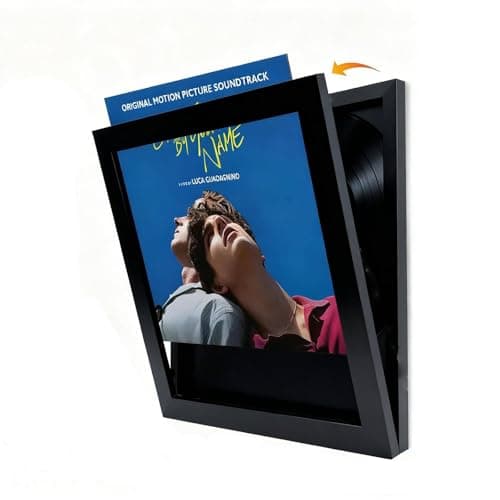 JJKLL Vinyl Record Display Frame Vintage Record Frames for The Wall Display Cover with Clear Acrylic Front Opening Idea Gift for Collectors - Image 1