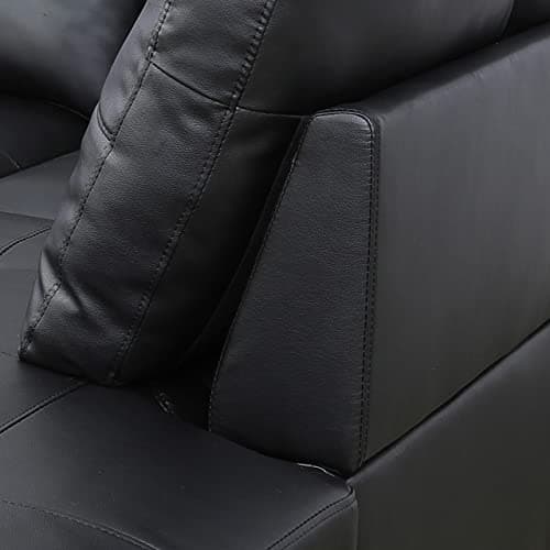Beverly Fine Furniture SF091B-3pc Sectional, Black - Thumbnail 4