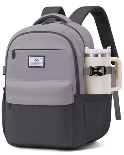 LOVEVOOK Laptop Backpack for Women Teens, 15.6" Computer Bag with 40oz Tumbler Buckle, College School Backpack,14 Pockets