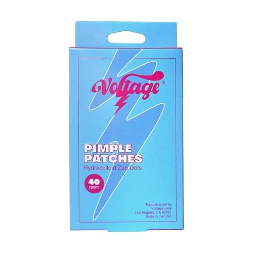 Voltage Pimple Patches for Face: Hydrocolloid Patch for Covering Zits, Blemishes, Protect Skin, and Accelerate Healing, Acne Pimple Patches (40 Count) - Image 1