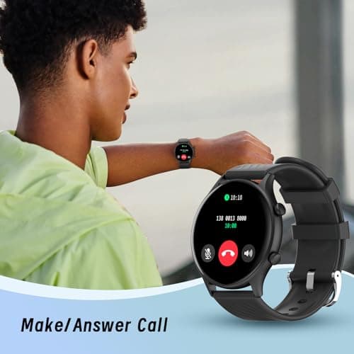 Smart Watches for Women,Fitness Smart Watch (Answer/Make Call), 1.4"Screen Waterproof Smart Watches with 123 Sports Modes/Heart Rate Monitor/Sleep Tracker, Watches for Women for Android iOS Black - Thumbnail 5