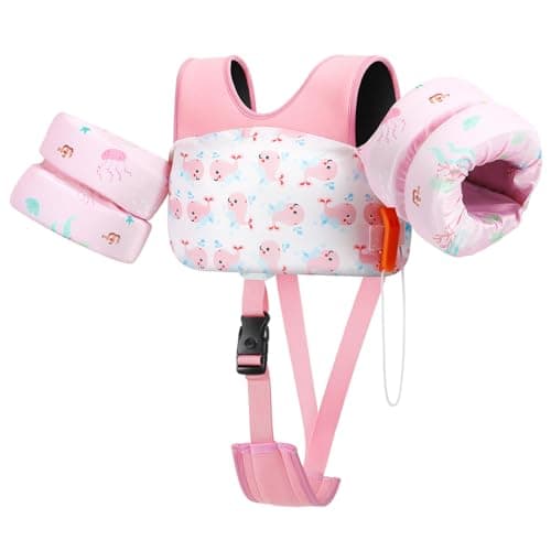 HeySplash Toddler Swim Vest, Infant Floaties Fit 13-20-30 Lbs, Puddle Kids Jumper with Crotch Strap & Safety Buckle, Baby Pool Float Jacket Arm Floaties Floatie Water Wing, Boat Swim Trainer Aid 1-3 - Image 1