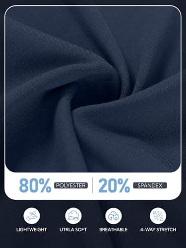 DLOODA Golf Skorts for Women with Pockets Inner Shorts Tennis Skirt High Waisted Athletic Skorts Workout Pickleball,Navy Blue,Small - Thumbnail 6
