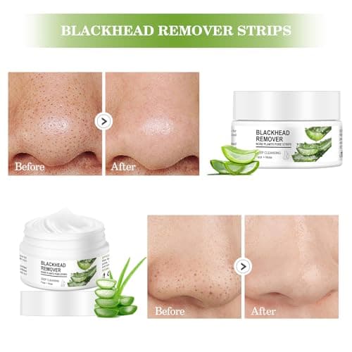 Nose Strips Blackheads Remover, Deep Cleansing Nose Plants Pore Strips Blackhead Remover Strips with Salicylic Acid, Black Head Remover Strips Peel off Mask Nose Strip Skincare for All Skin - Thumbnail 3