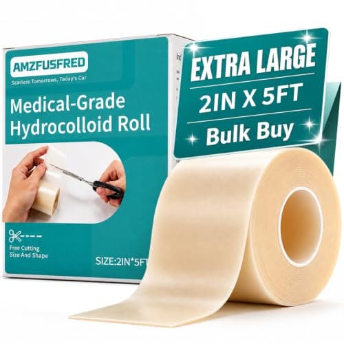 Hydrocolloid Roll for Wound Care Gentle Self-Adhesive 2in x 5ft - Image 1