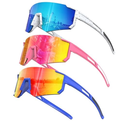 KALIYADI Kids Polarized Sunglasses Youth-Baseball-Sunglasses: Boys Girls Sport Running UV400 Protection Sun Glasses Age 6-14 - Image 1