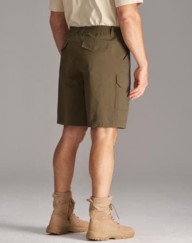 CHRONOLINE Men’s Work Shorts Regular Fit Cotton Workwear Utility Cargo Shorts with Pockets 2026 Spring Summer Casual Shorts, Taupe Brown, 40 - Thumbnail 3