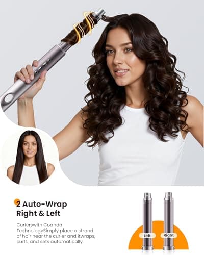 MESCOMB Infrared 6 in 1 Hot Air Styler Wrap - Dual Voltage Hair Dryer| Fast Drying & No Heat Damage, Professional Multi-Styler for Curling, Volumizing & Smooth Straightening (110V-240V) - Thumbnail 5