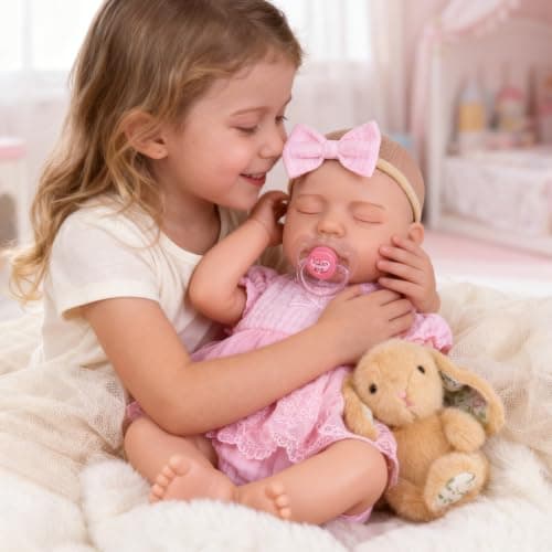 Milidool Reborn Baby Dolls - Realistic 20 Inches Real Life Baby Doll, Lifelike Newborn Baby Girl with Doll Accessories and Gift Box for 3+ Year Old Girls Kids - Thumbnail 3