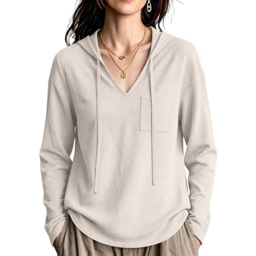 Lightweight Hoodies for Women Trendy Fall Fashion 2026 White X-Large