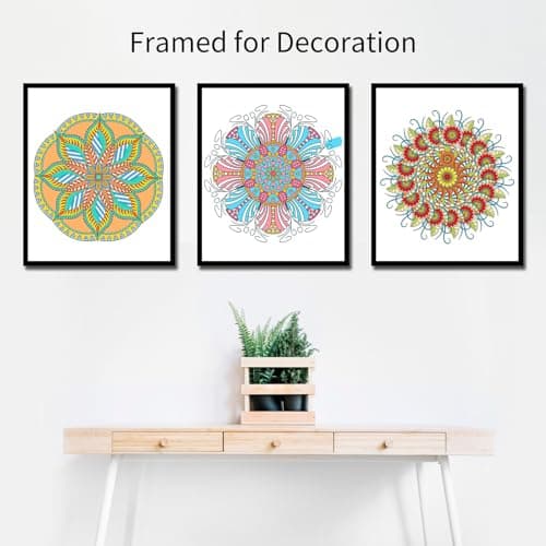 Jadeso Mandala Coloring Book for Adults - 30 Original Mandala Patterns and Designs, Adult Coloring Book Spiral Bound, Relaxation Coloring Books for Women Seniors, Thick Smooth Paper - Thumbnail 6