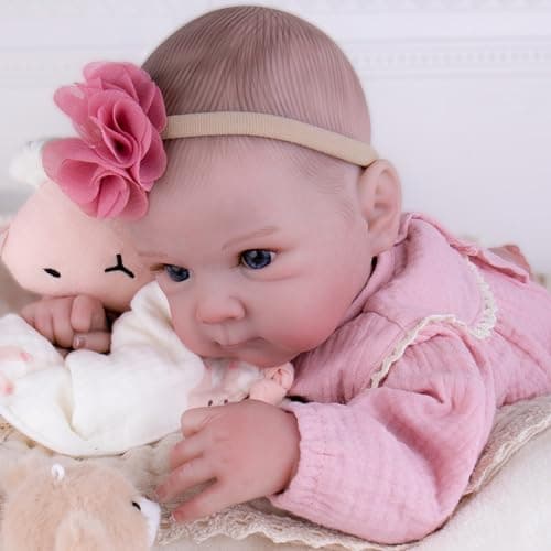 Milidool Reborn Baby Dolls - 20-inch Cute Soft Vinyl Realistic Baby Doll Real Life Baby Dolls with Complete Accessories Perfect for Cuddling, Playtime, and Gift Giving - Thumbnail 6