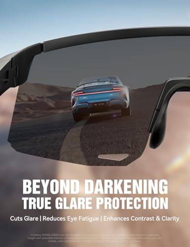 JOYROOM Sunglasses Polarized for Men Women [99.9% UV400 Protection] [Perfect Fit Precisely Adjusted] [True Glare Protection] Sports Running Sunglass HD Glasses for Women TR90 Sun Glasses for Cycling - Thumbnail 6