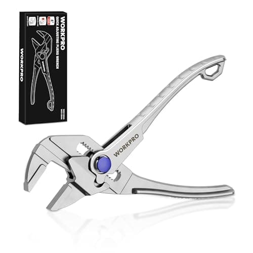 WORKPRO Mini Pliers Wrench, 4-Inch Wrench Pliers with Smooth Parallel Jaws