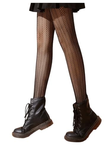 SHENHE Women's Patterned Fishnet Tights High Waist Pantyhose Floral Stockings Strips Fishing Net One Size - Image 1
