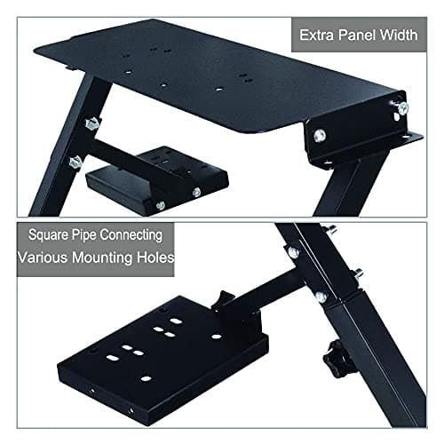 Nejoney Racing Wheel Stand, Height Adjustable & Foldable Steering Wheal Stand Compatible with Logitech G25,G27,G29,G920 Gaming Cockpit - Thumbnail 6