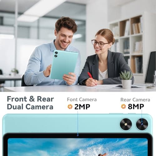 FIRYMID Android Tablet with Keyboard, 24GB+64GB, 1TB Expand, 10 inch Android 15 Tablet with 1.8Ghz CPU, 2MP + 8MP Camera, 10H Battery, 5G WiFi, BT5.3, Widevine L1, Split Screen, Case, Mouse, Stylus - Thumbnail 6